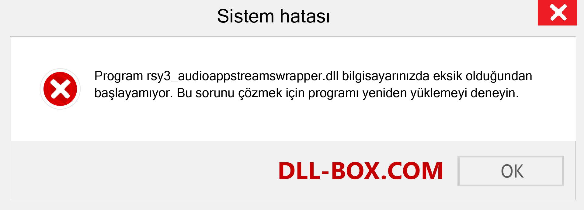 rsy3_audioappstreamswrapper.dll dosyası eksik mi? Windows 7, 8, 10 için İndirin - Windows'ta rsy3_audioappstreamswrapper dll Eksik Hatasını Düzeltin, fotoğraflar, resimler